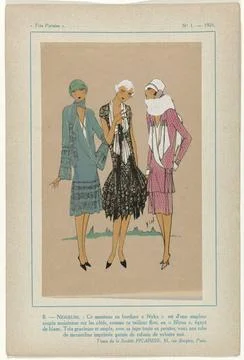 RECORD DATE NOT STATED  Very Parisian, 1926, no. 1, pl. 8.- snowy, 1926 Ma... Stock-Fotos