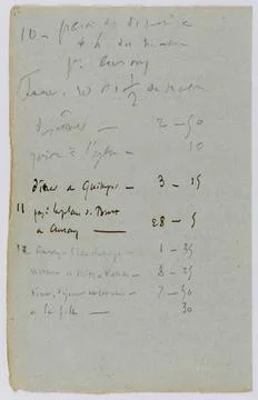 RECORD DATE NOT STATED  Victor Hugo (1802-1885). Travel book, from August ... Stock-Fotos