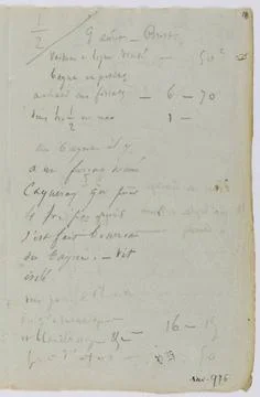 RECORD DATE NOT STATED  Victor Hugo (1802-1885). Travel book, from August ... Foto stock