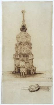 RECORD DATE NOT STATED  Victor Hugo (1802-1885). Eastern Temple . Paris, M... 写真素材