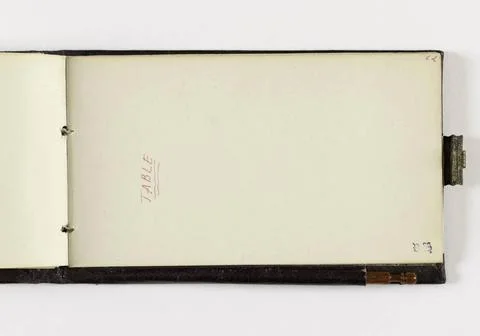 RECORD DATE NOT STATED  Victor Hugo (1802-1885). Table . Red ink. Paris, h... 스톡 사진