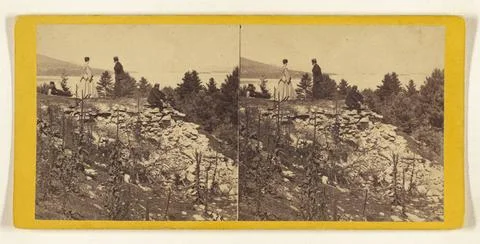 RECORD DATE NOT STATED View from Parapet of Old Fort George. Lake George, ... Foto stock