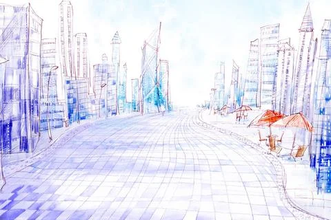 RECORD DATE NOT STATED View of city street Beijing China Copyright: xChang... Stock Photos
