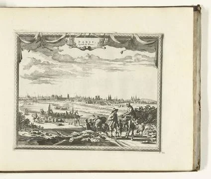 RECORD DATE NOT STATED  View of Paris, 1726, 1726 print View of Paris, in ... Stock Photos