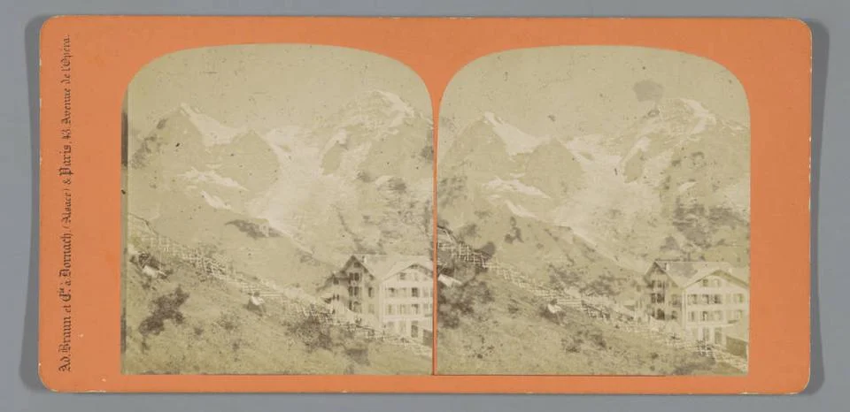 RECORD DATE NOT STATED  View of the Wengernalp, Switzerland, Anonymous, 18... Stock Photos