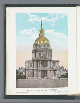 RECORD DATE NOT STATED  View of the HÃ tel des Invalides in Paris, c. 1900.. Stock Photos