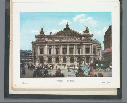RECORD DATE NOT STATED  View of the Opera Building of Paris, c. 1900 - c. ... 스톡 사진