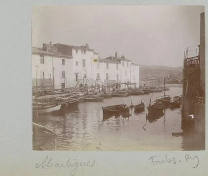 RECORD DATE NOT STATED  View of the port of Martigues, 1903 photograph Par... Stock Photos