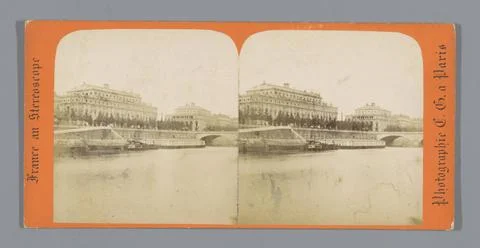 RECORD DATE NOT STATED  View on a quay along the Seine in Paris, Charles G... Stock Photos