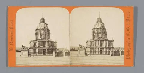RECORD DATE NOT STATED  View of the DÃ me des Invalides in Paris, Charles .. 库存照片