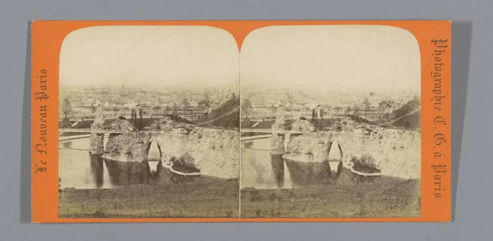 RECORD DATE NOT STATED  View of the Parc des Buttes-Chaumont in Paris, Cha... 写真素材