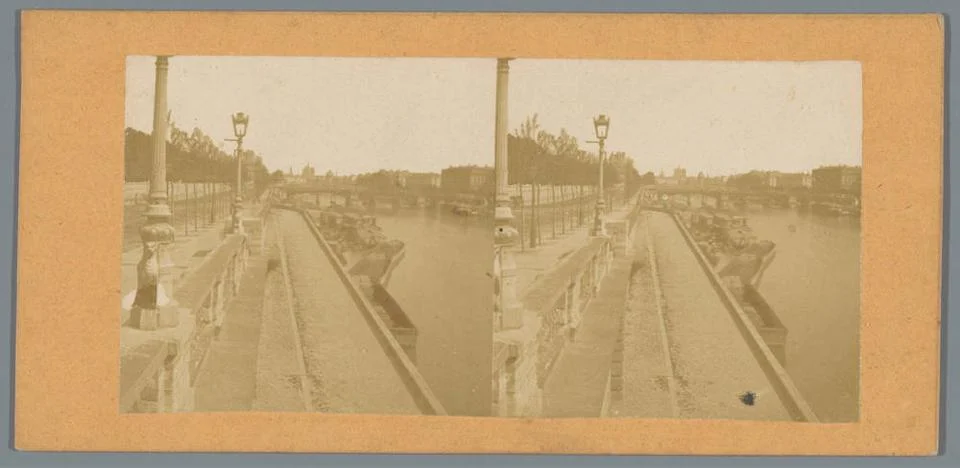 RECORD DATE NOT STATED  View of a quay of the Seine in Paris, Anonymous, c... Stock Photos