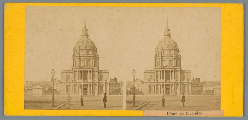 RECORD DATE NOT STATED  View of the DÃ me des Invalides in Paris, Anonymou.. Stockfoto's