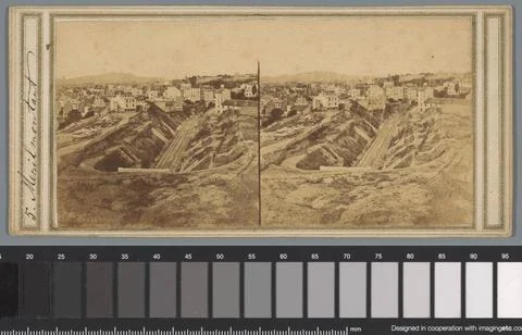 RECORD DATE NOT STATED  View of a train track near MÃ nilmontant in Paris,.. 스톡 사진