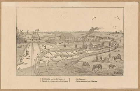 RECORD DATE NOT STATED  View of the auxiliary track of the Hollandsche Iro... Fotos de archivo
