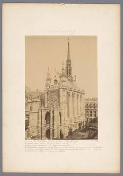 RECORD DATE NOT STATED  View of the Sainte-Chapelle in Paris, c. 1875 - c.... Stock Photos