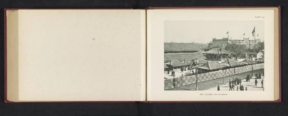 RECORD DATE NOT STATED  View of Houses from Java on the World s Columbian ... Fotos Stock