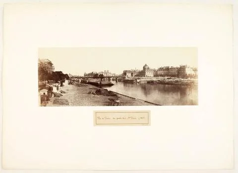 RECORD DATE NOT STATED  View taken from the Pont des Saints-Peres. Paris (... Stock Photos