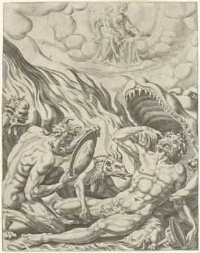 RECORD DATE NOT STATED  Vision of the rich man in hell, Dirck Volckertsz. ... Stockfoto's