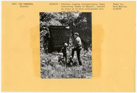 RECORD DATE NOT STATED Visitor Information Services: Interpretive Devices.... Stock Photos