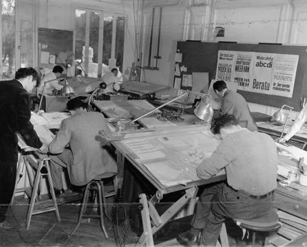 RECORD DATE NOT STATED VIU Staff. Photographs of Marshall Plan Programs, E... 写真素材
