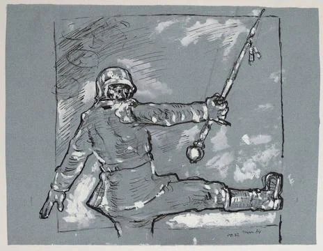 RECORD DATE NOT STATED  Walter Kampmann Tambourmajor with a tacking floor ... Stock Photos