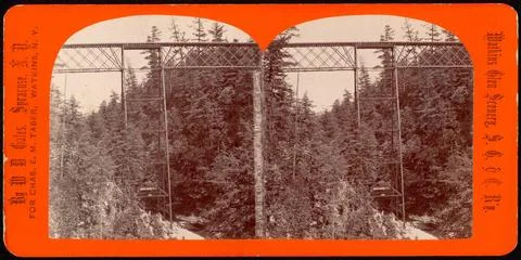 RECORD DATE NOT STATED Watkins Glen viaduct and Hogs Back Gorge , Canyons,... Stock Photos