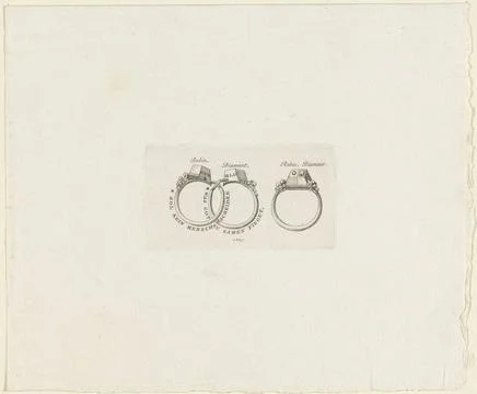 RECORD DATE NOT STATED  Wedding ring of Martin Luther, Abraham Jacobsz. Hu... 스톡 사진