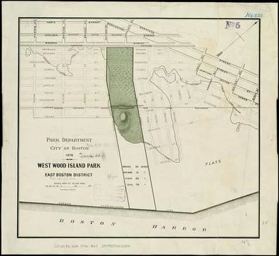RECORD DATE NOT STATED West Wood Island Park, East Boston district , Parks... Stock Photos