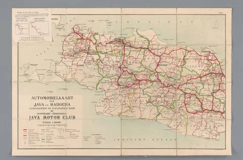 RECORD DATE NOT STATED  West -Java road map, Anonymous, 1906 - 1938 print ... Photos