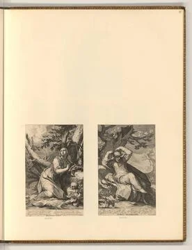 RECORD DATE NOT STATED  Willem van Swanenburg (Engraver) Mary Magdalene; J... Stock Photos