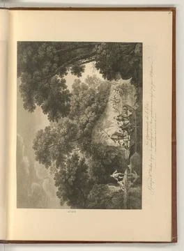 RECORD DATE NOT STATED  William Woollett (Engraver) Summer approvals. etch... Stock Photos