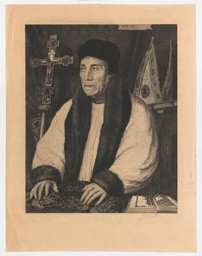RECORD DATE NOT STATED  William Warham, ArchevÃ que de Canterbury, Stan VI.. Stockfoto's