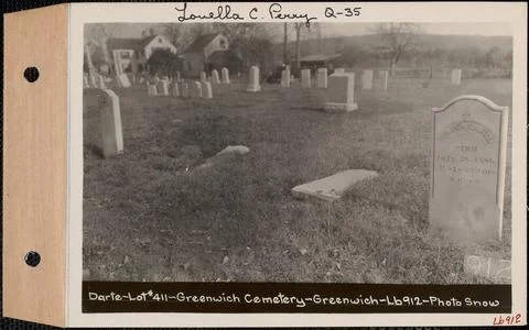 RECORD DATE NOT STATED Wilson Darte, Greenwich Cemetery, Old section, lot ... Stock Photos