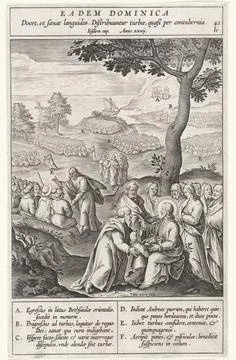 RECORD DATE NOT STATED  Wonderful multiplication of the fish, Antonie Wier... Stock Photos