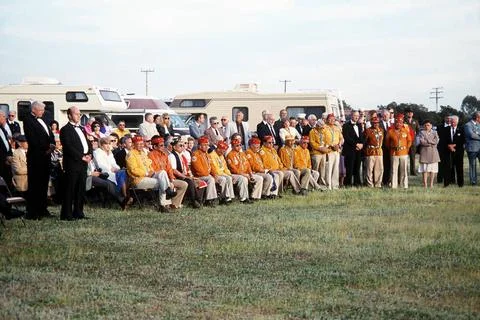 RECORD DATE NOT STATED World War II Navajo Code Talkers and other guest ob... Stock-Fotos