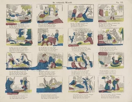 RECORD DATE NOT STATED  The wrong world, 1848 - 1881 print Leaf with 16 pe... Stock Photos
