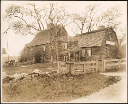 RECORD DATE NOT STATED Ye Olde Jonathan Fairbanks House, Dedham, Mass. , H... Stock Photos