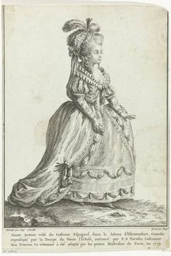 RECORD DATE NOT STATED  Young actress, dressed in the Spanish costume (...... Stock-Fotos