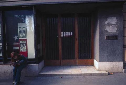 RECORD DATE NOT STATED Zagreb - Consulate Office Building - 1977, United S... Fotos de archivo