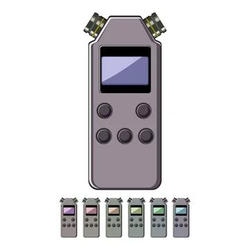 Record dictaphone cartoon vector graphic イラスト素材