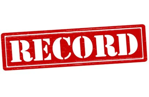 Record Illustrazione stock