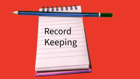 Record keeping concept  스톡 사진