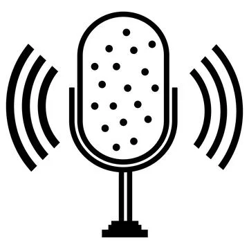 Record Microphone icon vector illustration eps 10, Sound concept. Stock Illustration
