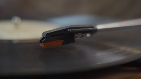 Record Needle Close up 4K Stock Footage 243401054