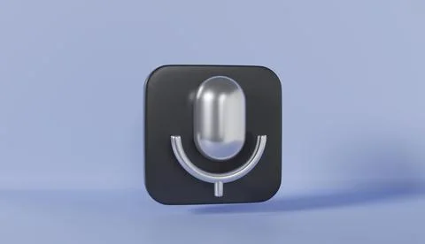 Record Phone Call Button on blue background Illustrazione stock