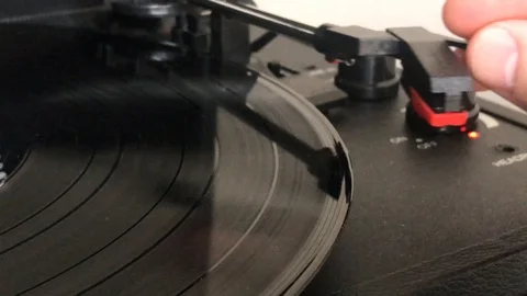 Record Player Album Vídeo Stock 86161444