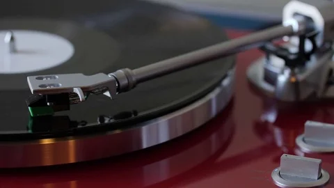 Record Player Black LP Loop Stock Footage 82463422