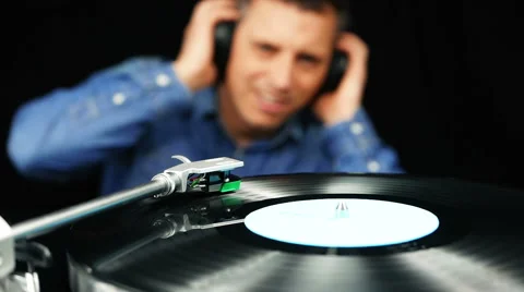 Record player cinemagraoph Stock Footage 60111934