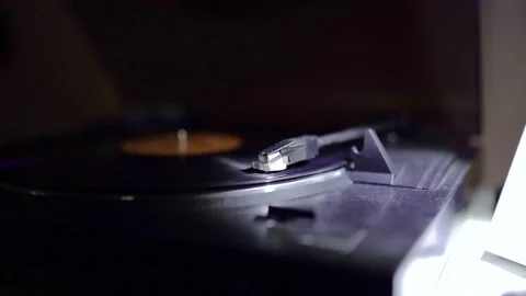 Record player close-up Stock Footage 180941140